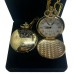 Firefighter Personalised Gold Pocket Watch and Cufflinks Gift Set